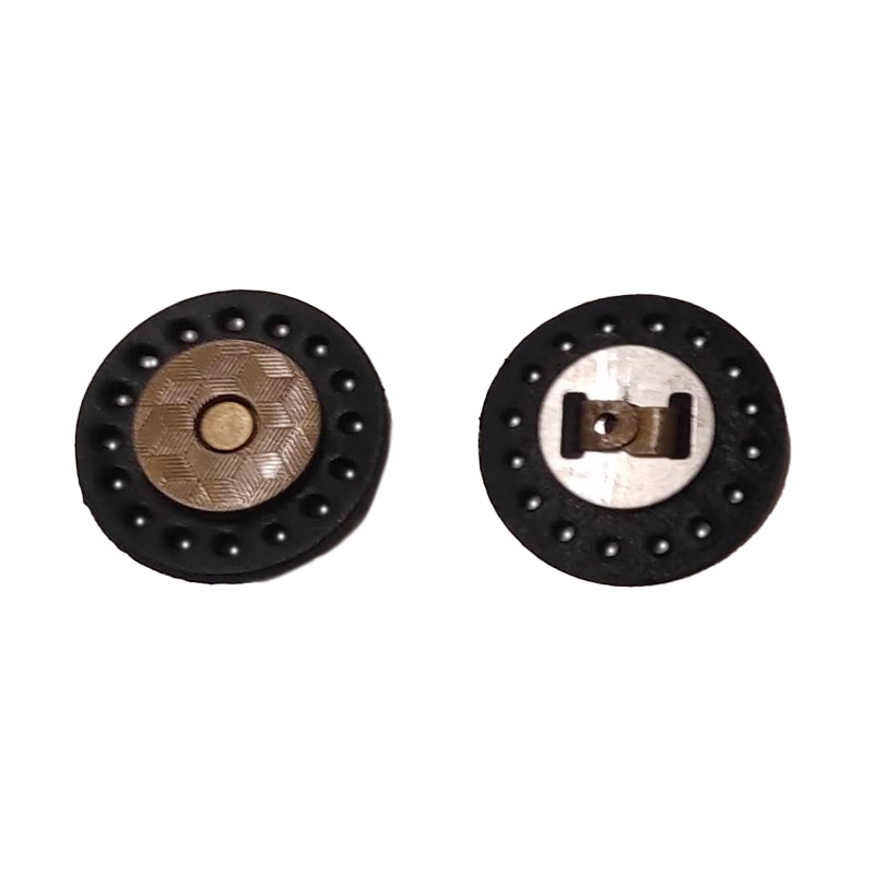 Magneet slotje leder 30mm - zwart 2