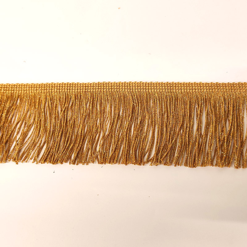 Franjes lint 70mm - goud 11