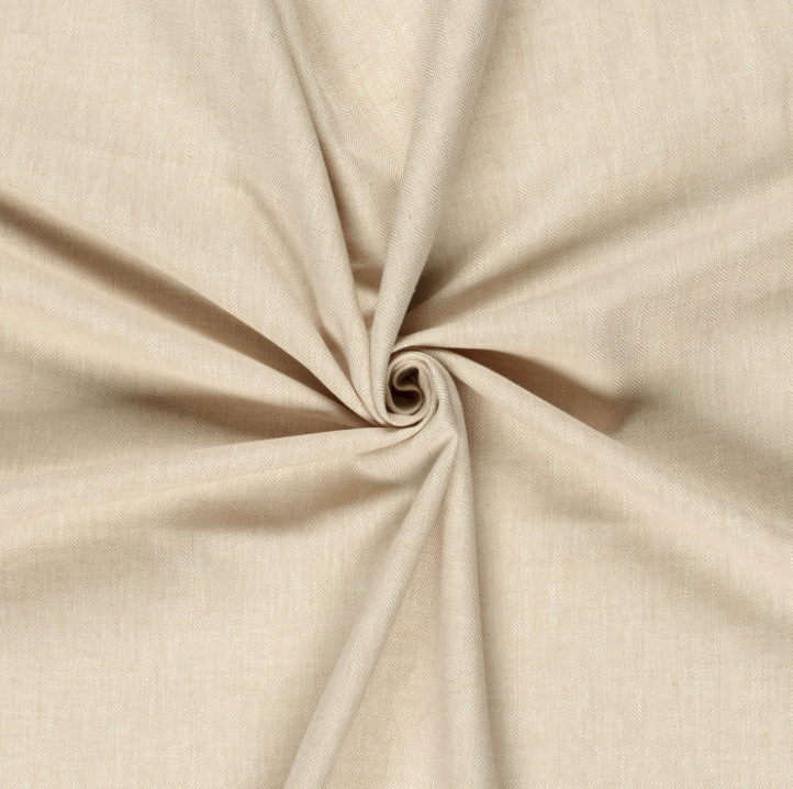 Linnen katoen 2 - Visgraat lichtbeige 52