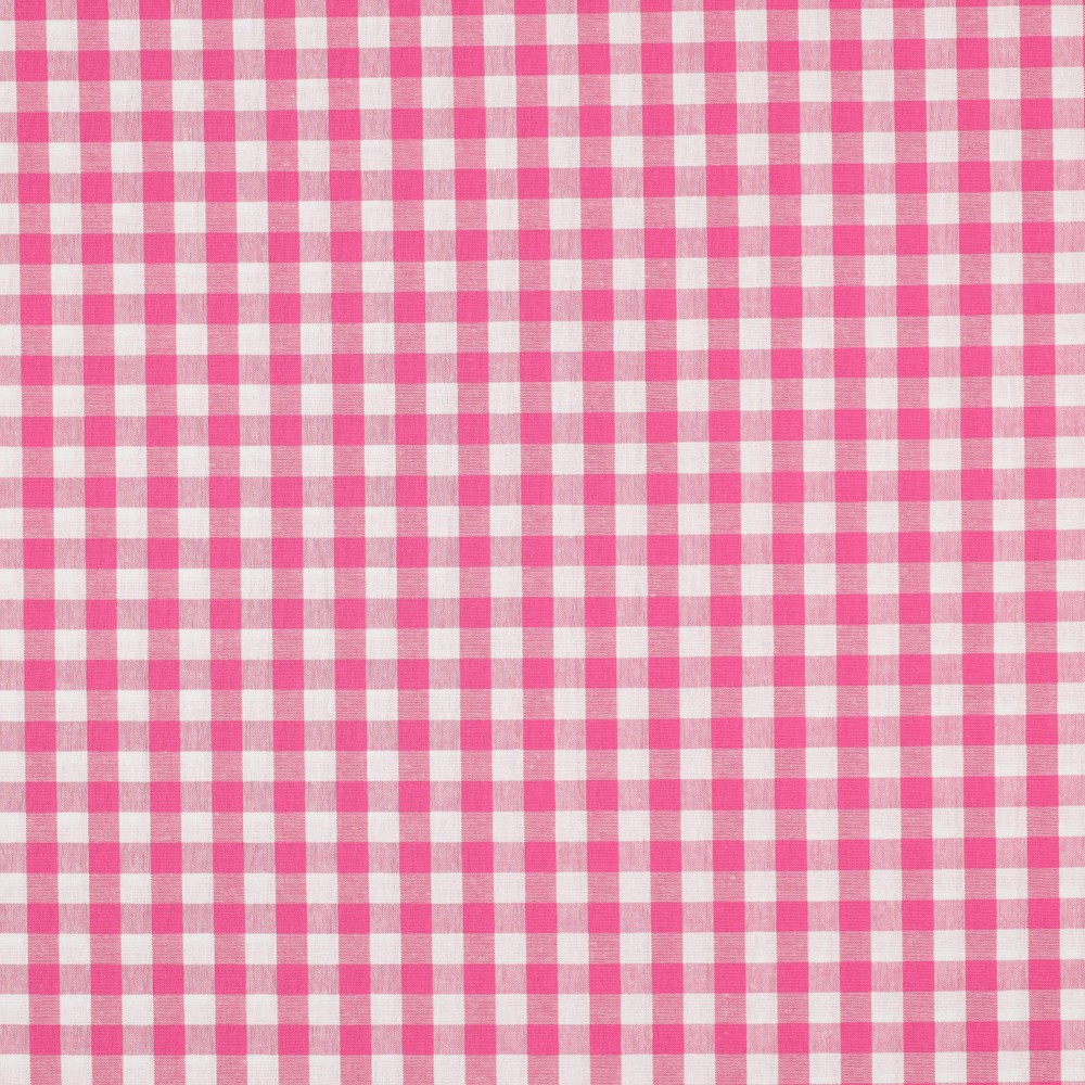 Katoen - Vichy ruit roze (10mm)