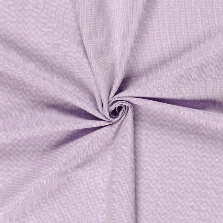 Linnen katoen 2 - Visgraat lila