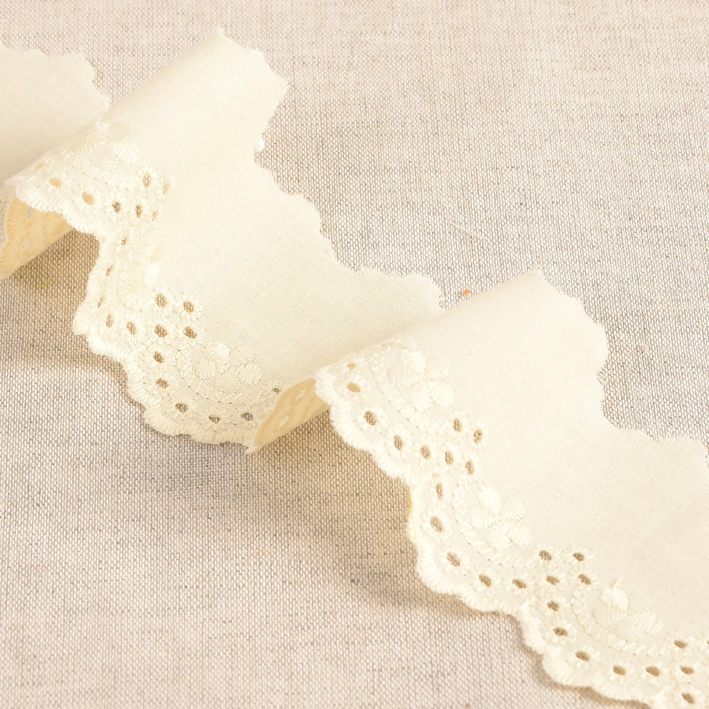 Broderie anglaise 50mm 2 - ecru 51