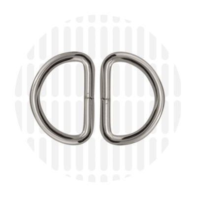 D-ring 25mm ZZ - Zilver