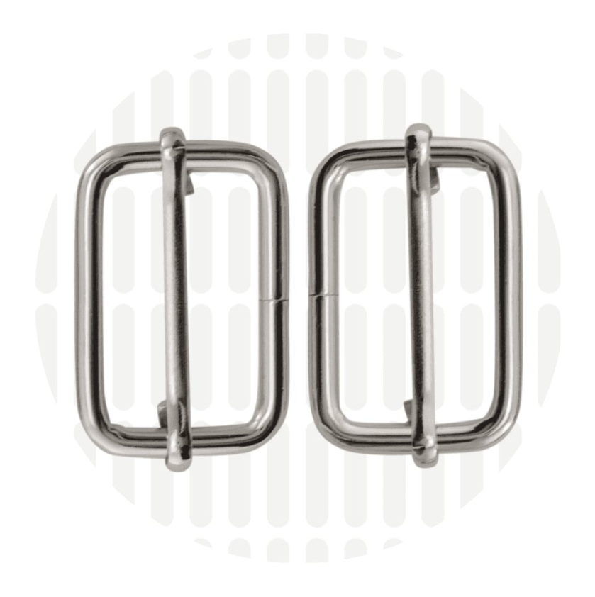 Schuifgesp 38mm ZZ - Zilver
