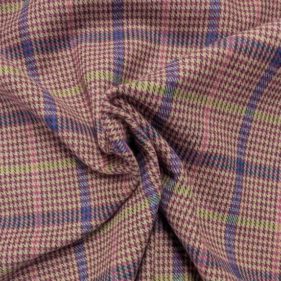 Damesstof - Pink checked 