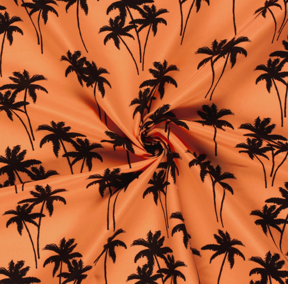 Zwemshortstof - Palmboom zalmoranje