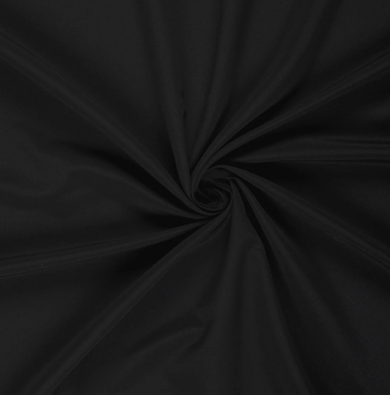 Zwemshortstof - Effen zwart