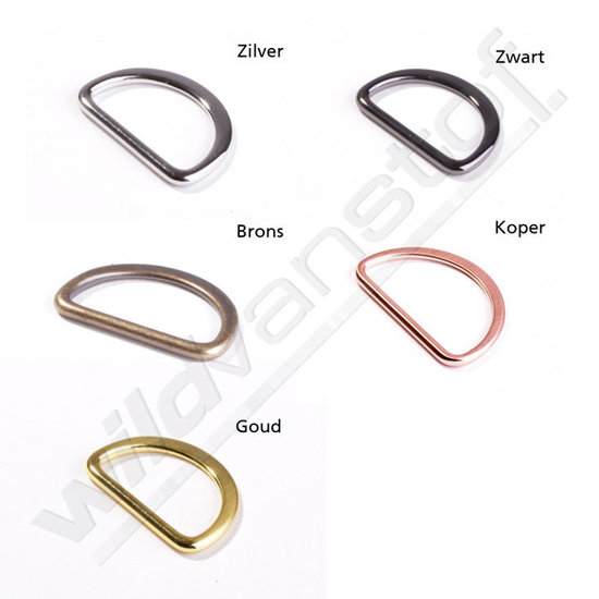 D-ring 25mm - messing