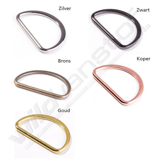 D-ring 40mm - koper