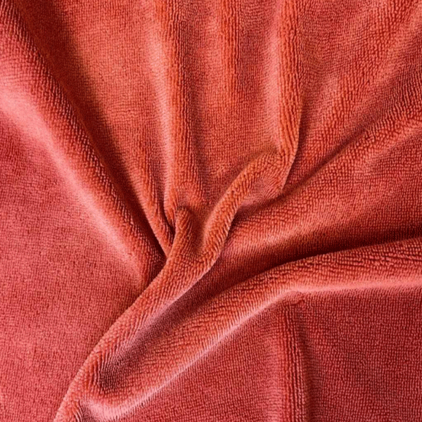 Bamboobadstof velvet - Roest