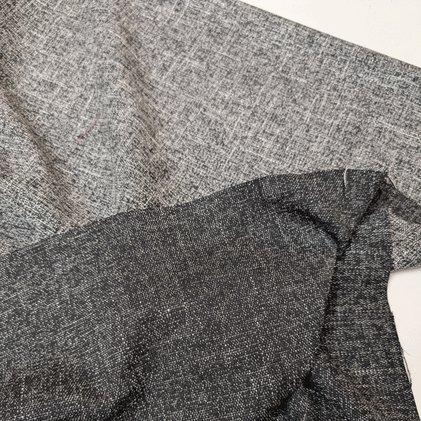 Broekstof - Donkergrijs gespikkeld fi