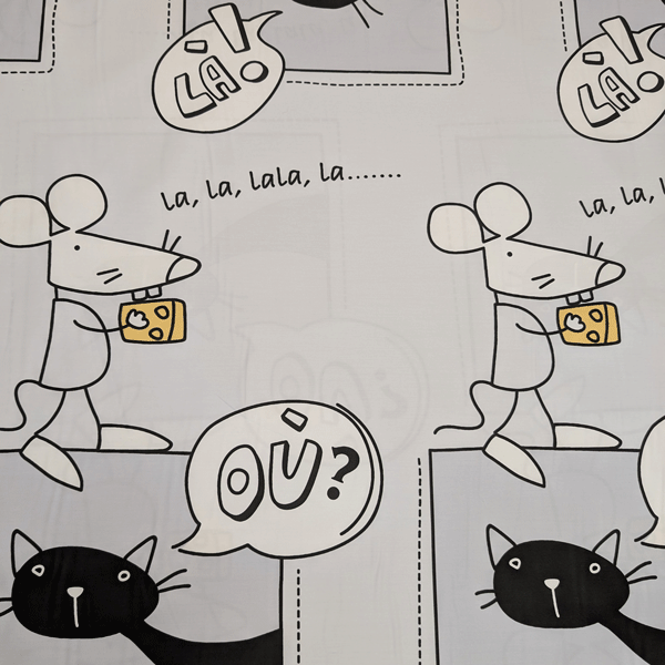 Deco stof - Muis kamerhoog