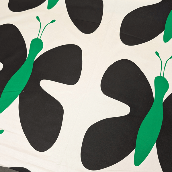 Deco stof - Groene vlinder xl