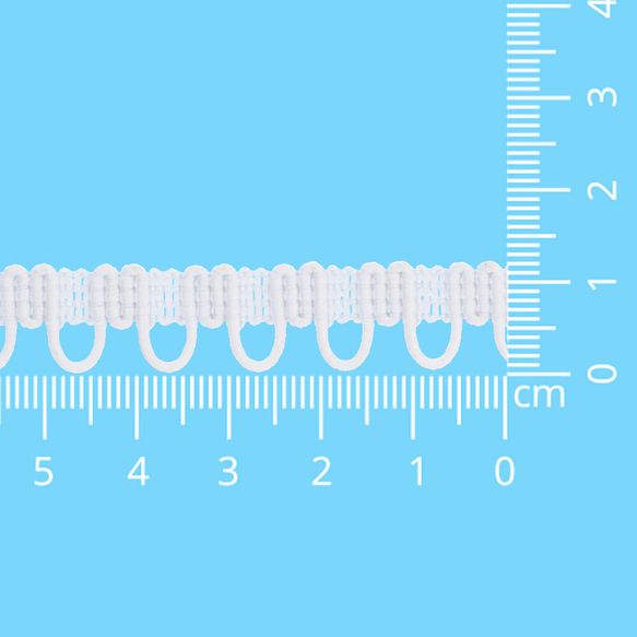 Elastisch lussenband 13mm - wit 09