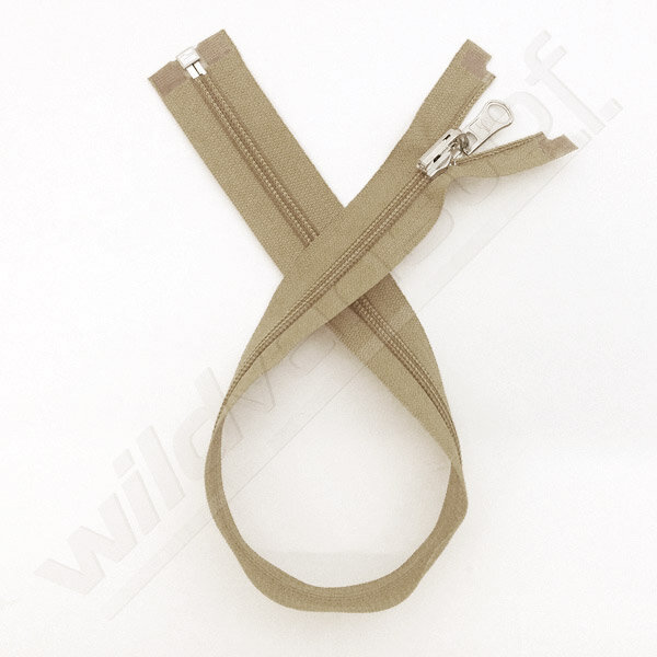 Rits spiraal omkeerbaar 40cm - beige