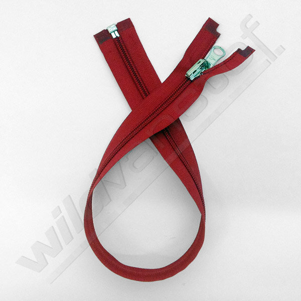 Rits spiraal omkeerbaar 50cm - rood