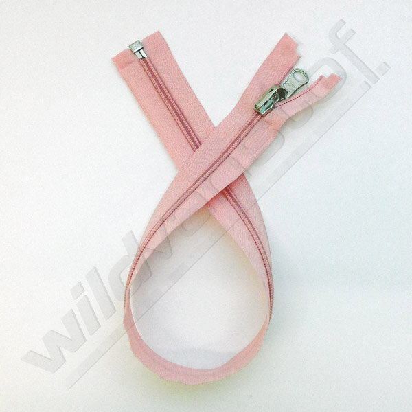 Rits spiraal omkeerbaar 50cm - roze