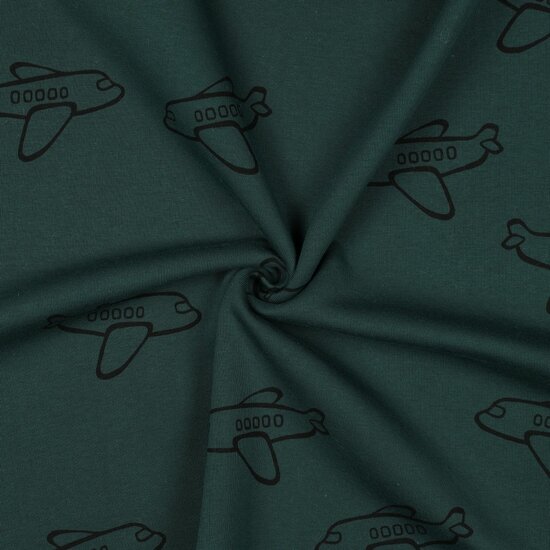 Sweater - Airplanes green