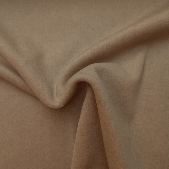 Mantelstof - Gemeleerd lichtbeige