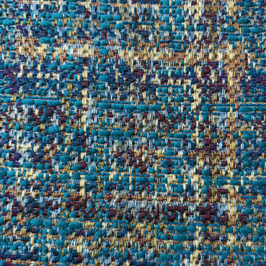 Jacquard - Lux camel turkoois