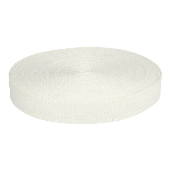 Tassenband 25mm - wit 009