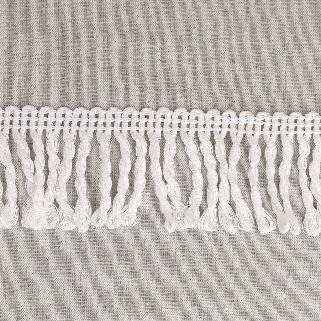 Boho franjes 60mm - wit 1