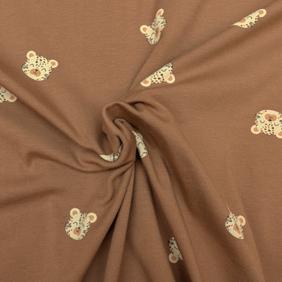 Jersey - Gniffelende Cheeta bruin