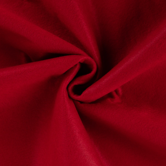 Vilt 1,5mm 180cm - Rood