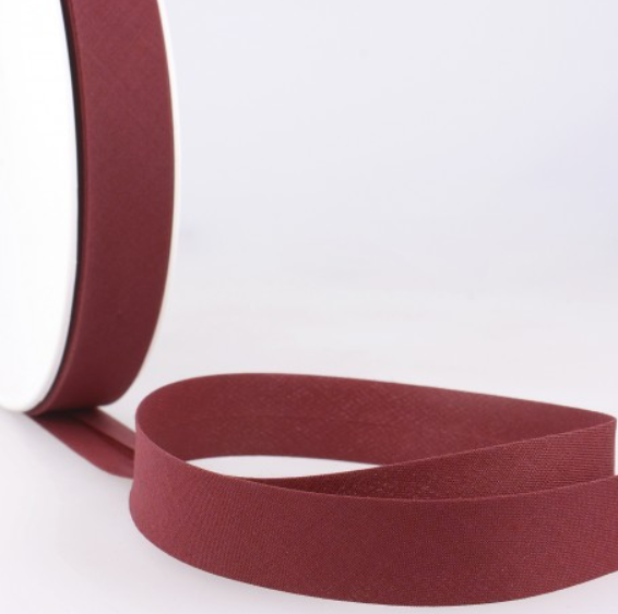 Biais katoen 27mm - Bordeaux 72