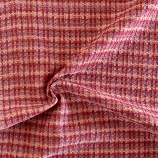 Katoen - Golden hour tweed bordeaux