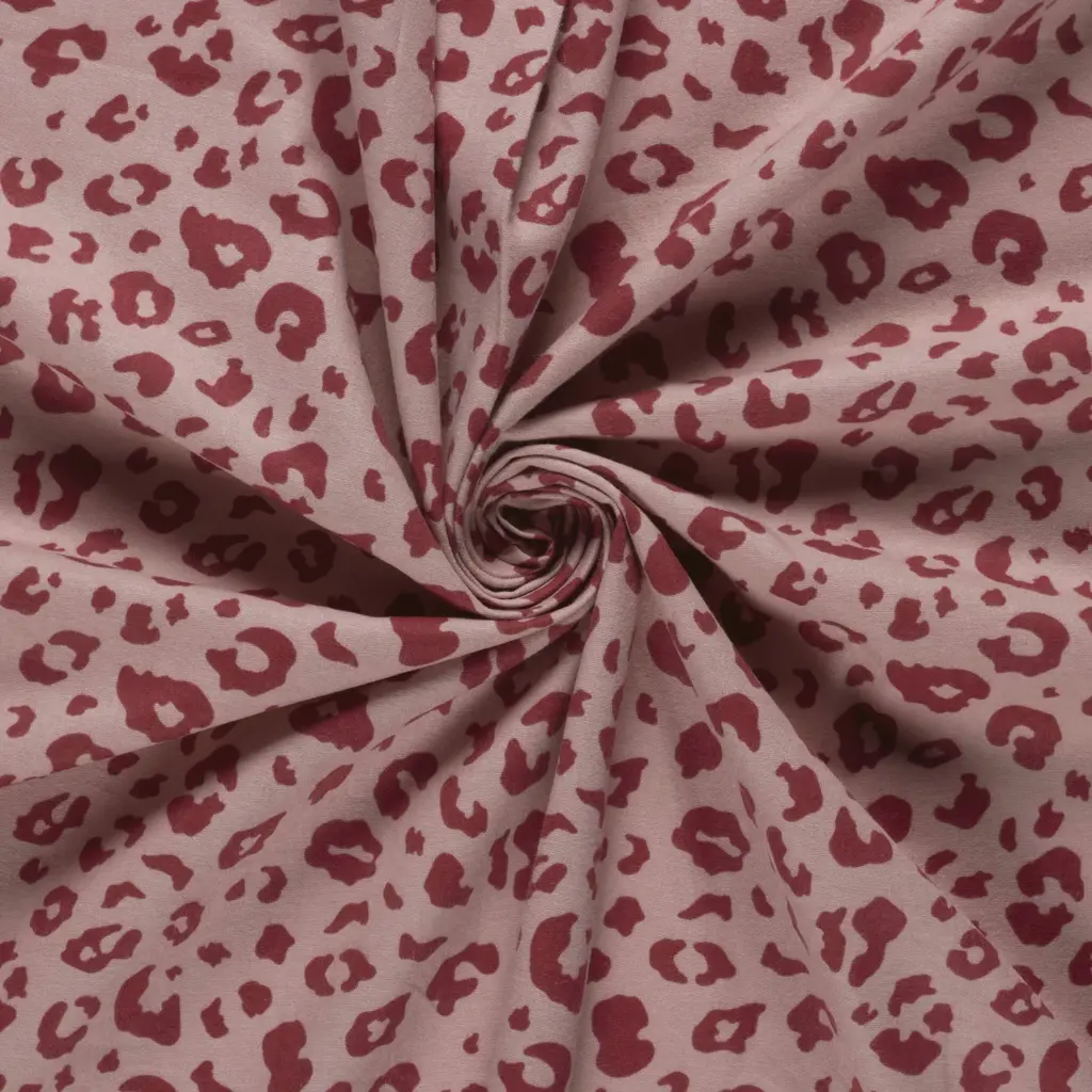 Flanel - Leopard roze