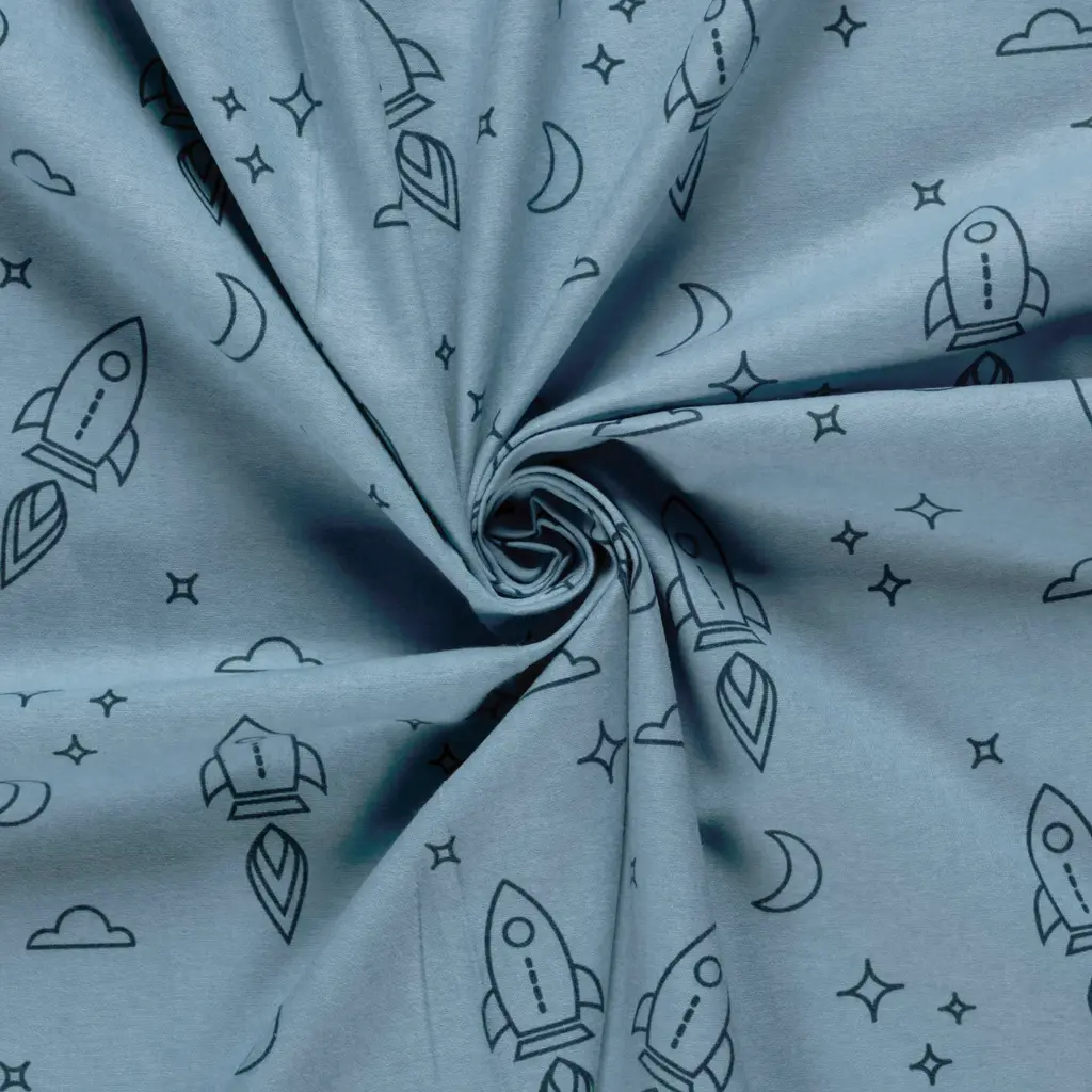 Flanel - Blauw ga naar de maan