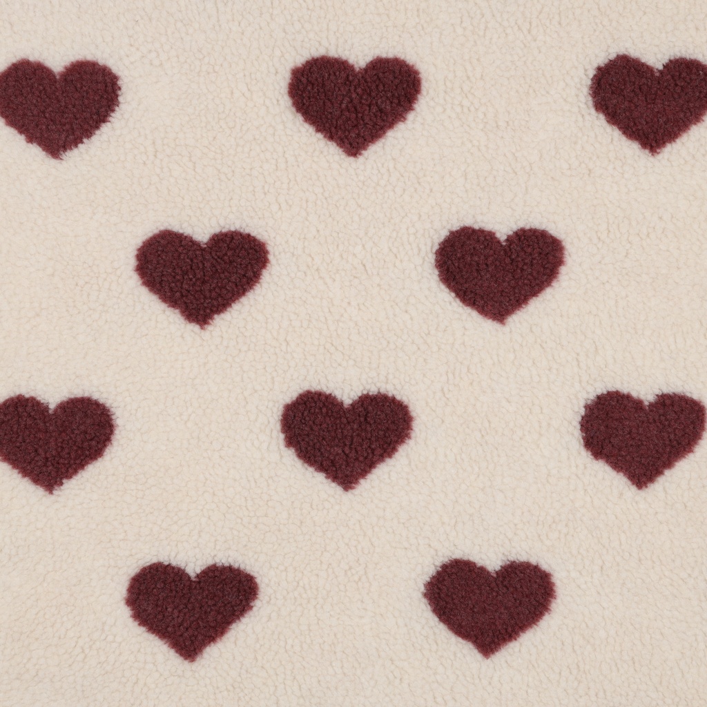 Teddy - Harten bordeaux