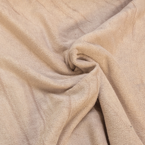 Bamboobadstof velvet - Beige 45