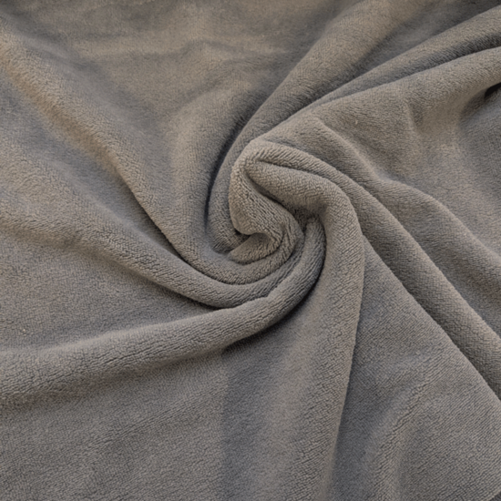 Bamboobadstof velvet - Grijs 00