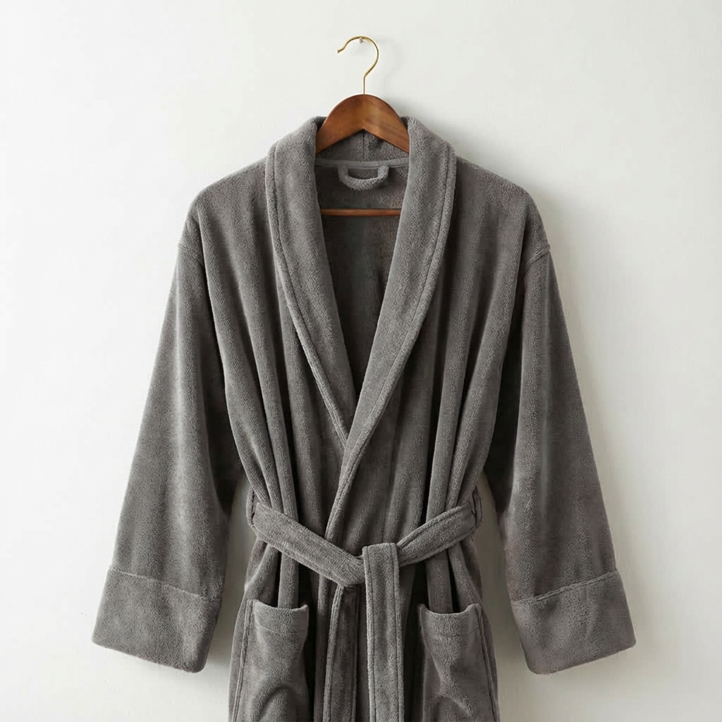 Stoffenpakket - Badjas bamboo grijs