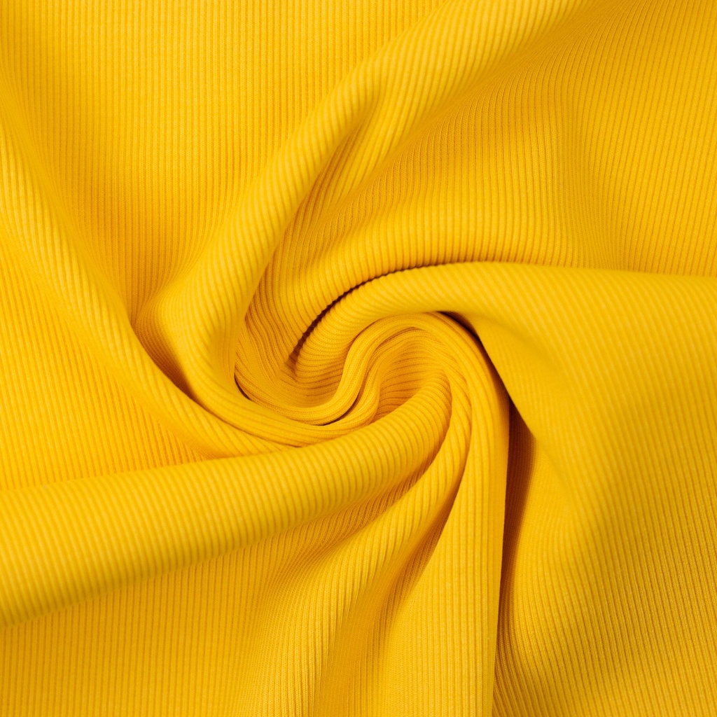 Boordstof fijne ribbel - geel 312