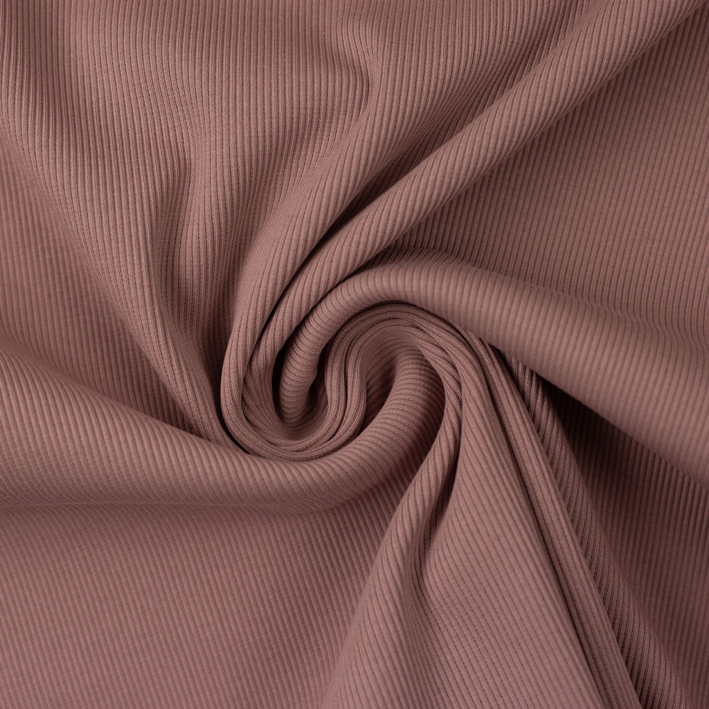 Boordstof fijne ribbel - oudroze 435