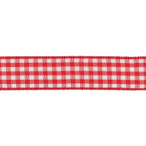 Sierlint 16mm - Vichy ruit rood