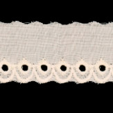 Broderie anglaise 30mm - bogen ecru
