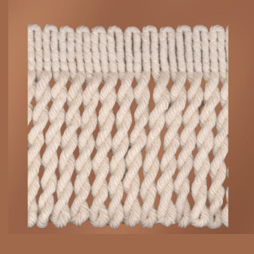 Boho franjes 50mm - ecru