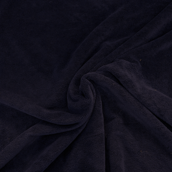 Bamboobadstof velvet - Nachtblauw