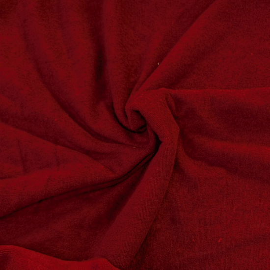 Bamboobadstof velvet - Bordeaux