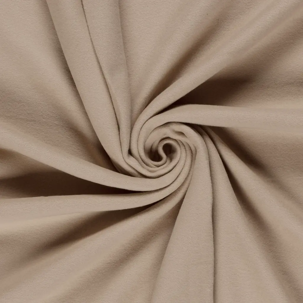Fleece katoen - lichtbeige 52