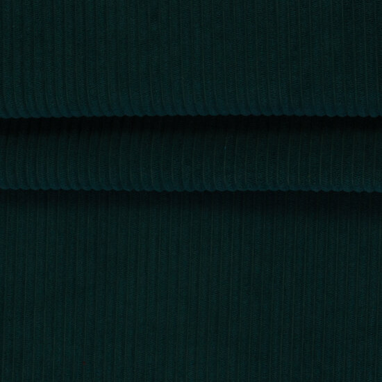 Ribfluweel deco - Donkergroen