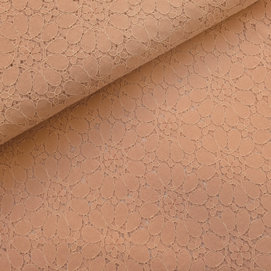 Kant - Lichtroze bloemen 198 fi