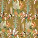 Viscose - Jungle fantasie olijfgeel