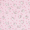 Jersey - Spinnende poezen roze