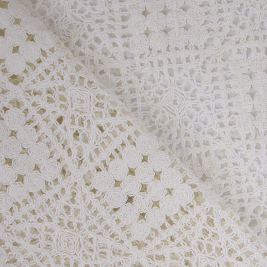 Gehaakt - Kant ecru hokjspatroon