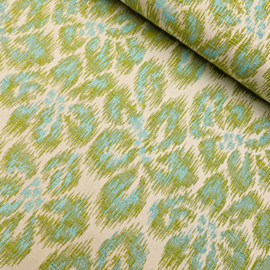Jacquard - Lime&azure breeze